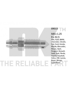ODVDUSNOVAC 9X32 M8*1,2...